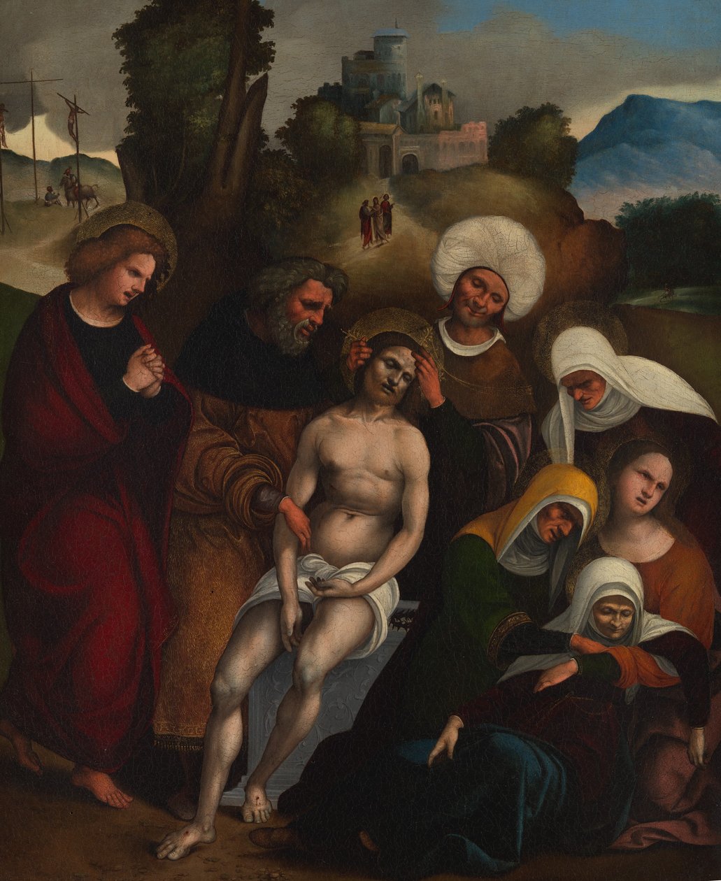 Lamentacja, ca. 1514-16. autorstwa Ludovico Mazzolino