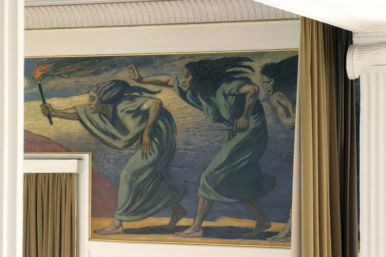 Weimar, Teatr Narodowy, Erinyes autorstwa Ludwig von Hofmann