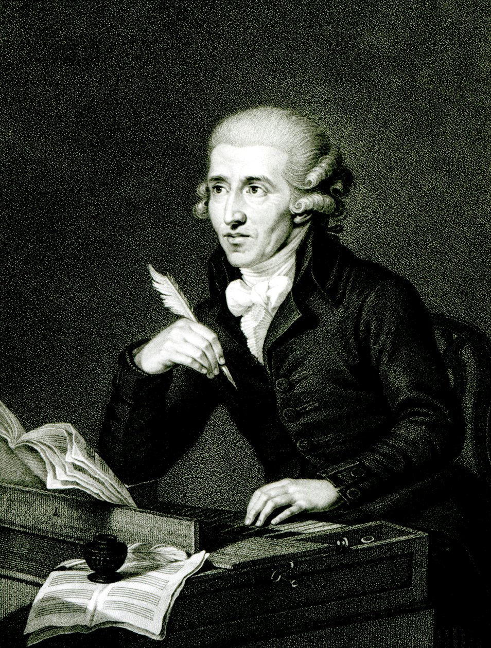 Józef Haydn (1732-1809) c.1770 autorstwa Ludwig Guttenbrunn