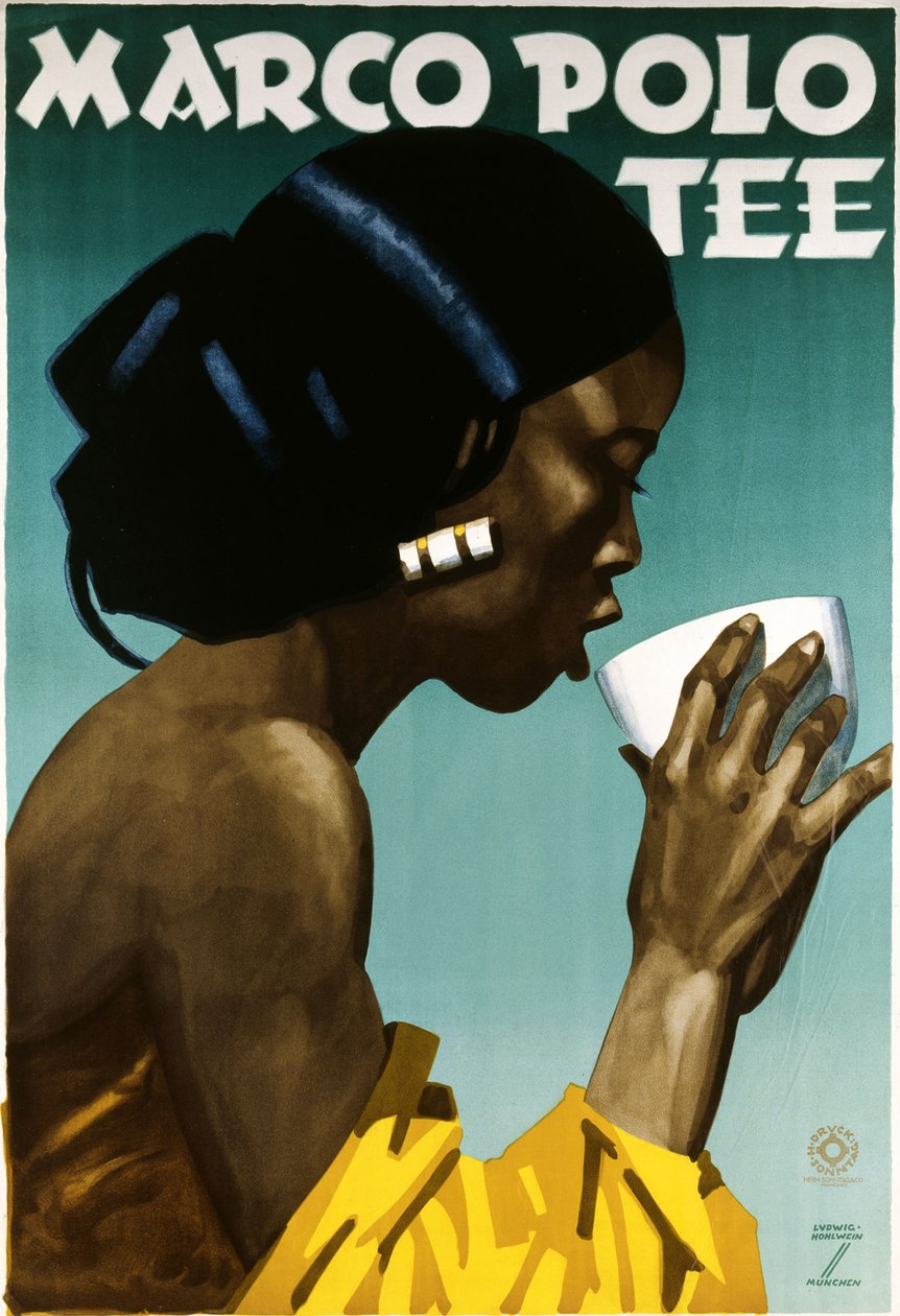 Herbata Marco Polo, ok. 1930. autorstwa Ludwig Hohlwein