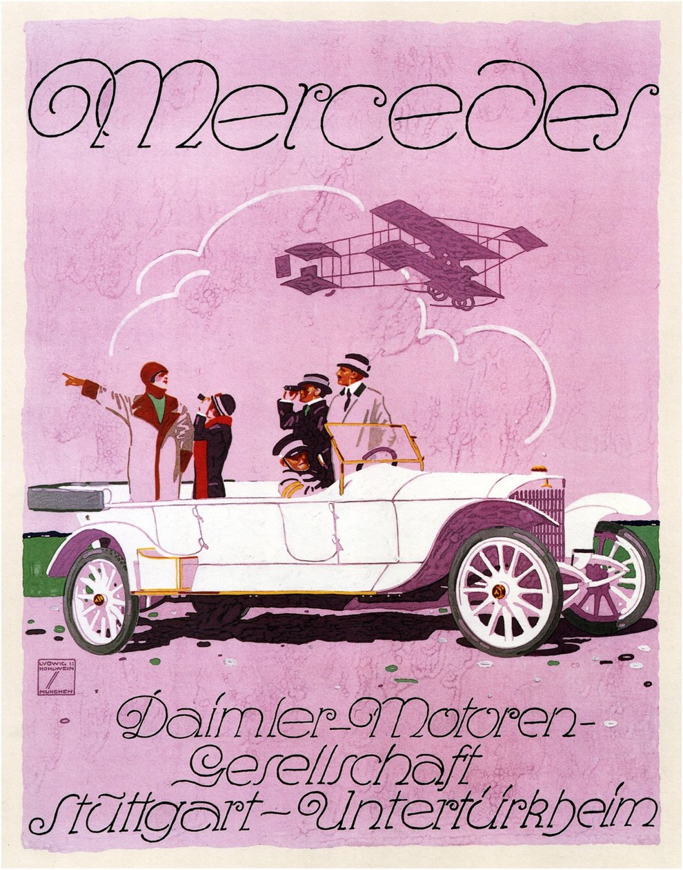 Mercedes, 1914 autorstwa Ludwig Hohlwein