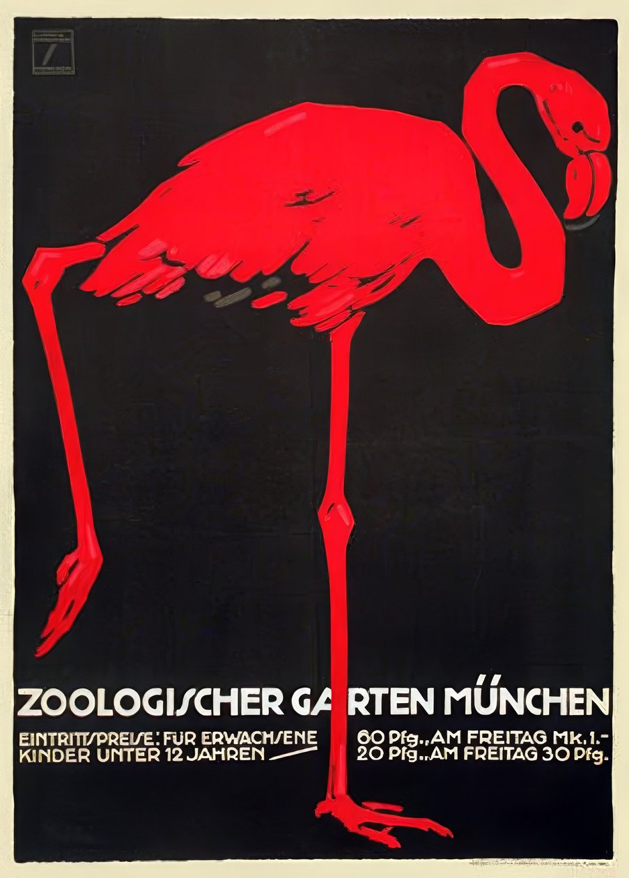Ogród Zoologiczny, Monachium autorstwa Ludwig Hohlwein