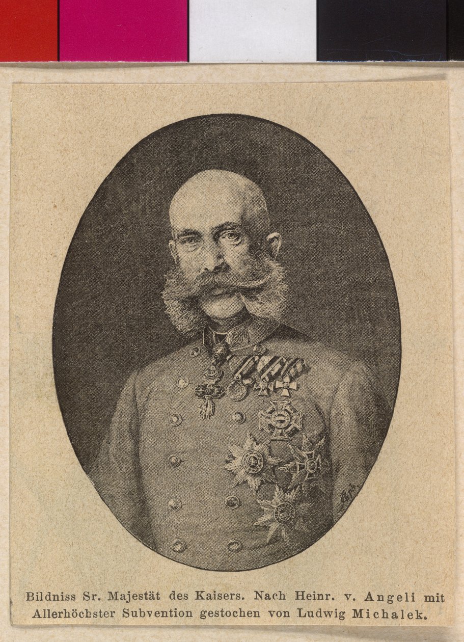 Cesarz Austrii Franciszek Józef I autorstwa Ludwig Michalek