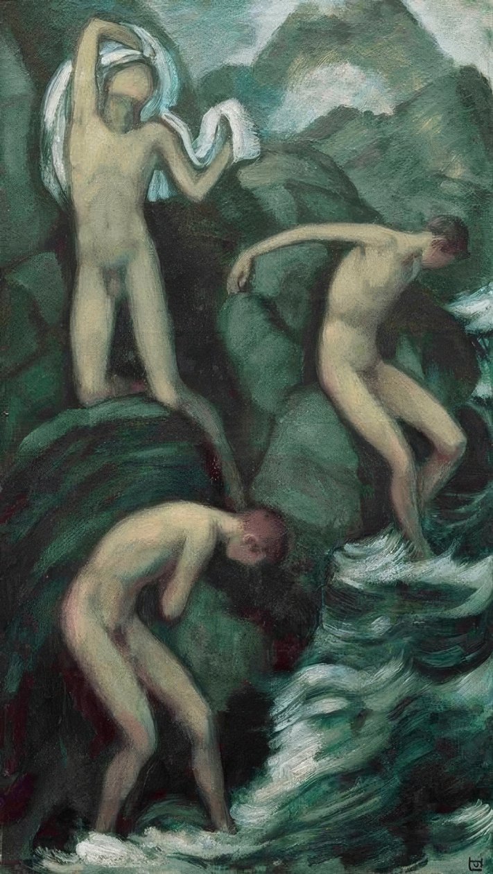 Górski potok autorstwa Ludwig von Hofmann