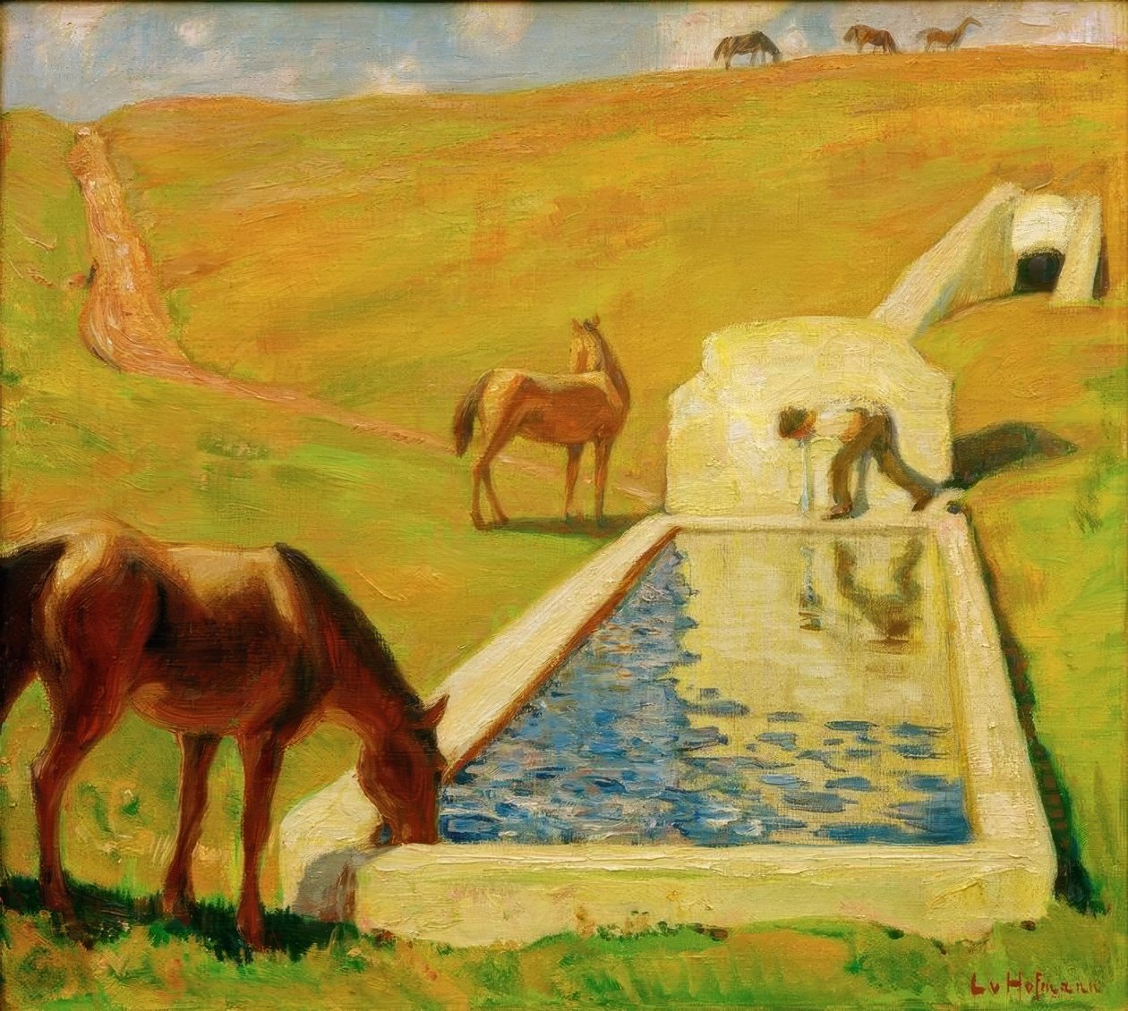 Eliksiry w rzymskiej Kampanii autorstwa Ludwig von Hofmann
