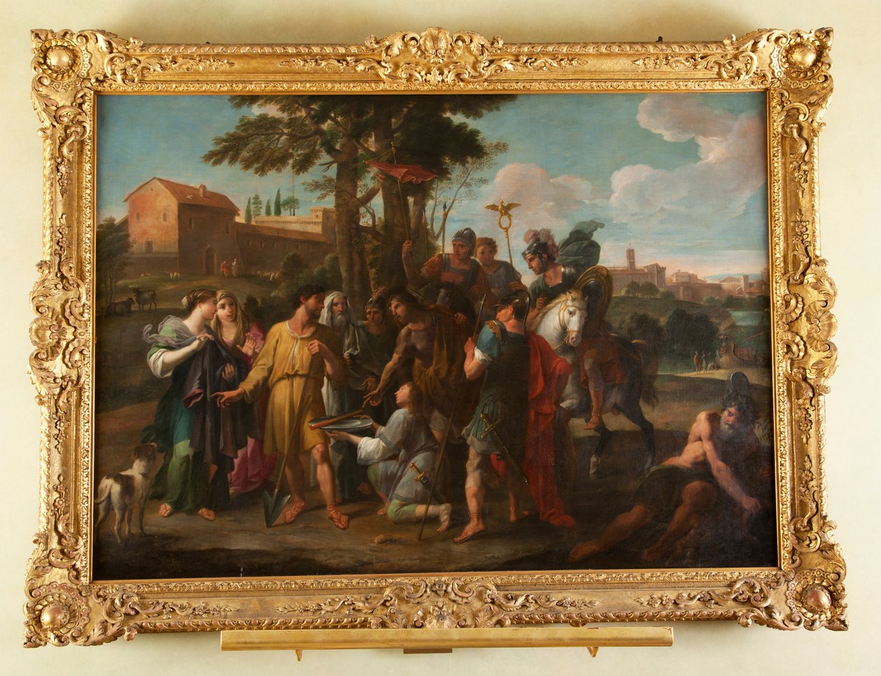 Cincinnatus przy Pługu autorstwa Luigi Garzi