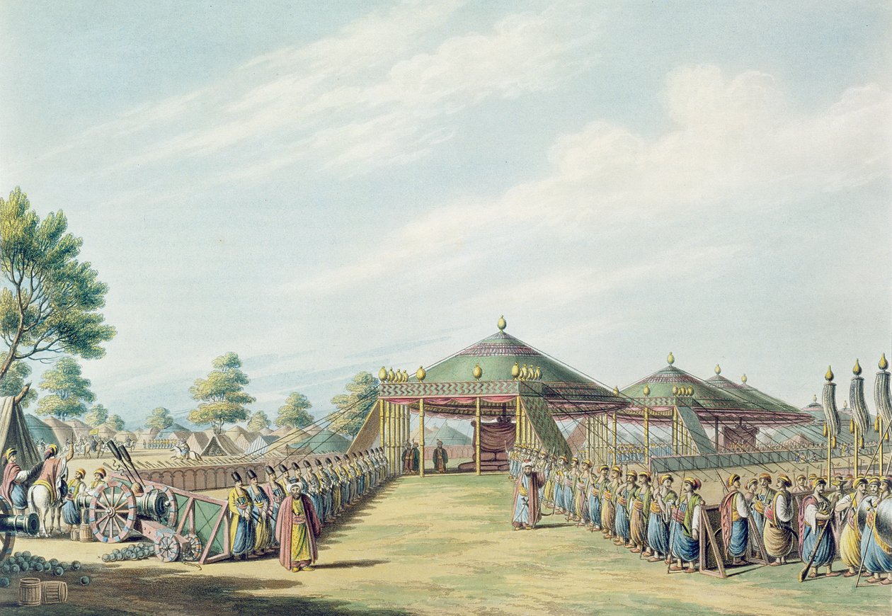The Camp at Daud-Pascia, wyd. William Watts, 1806 r. autorstwa Luigi Mayer