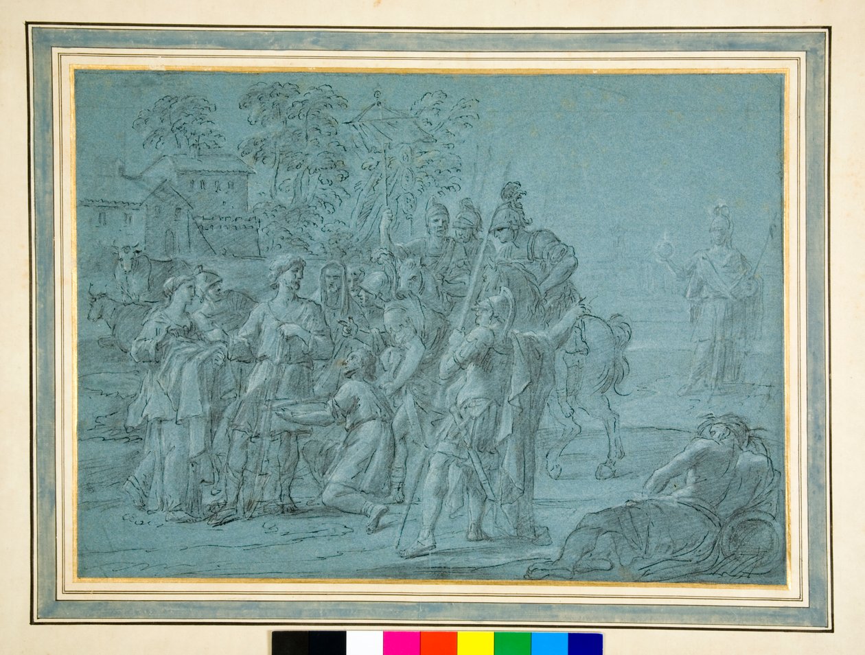 Cincinnatus wycofany z pługa autorstwa Luigi Garzi