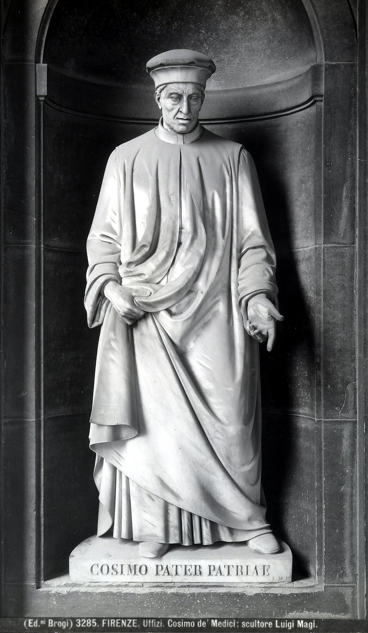 Posąg Cosimo de Medici autorstwa Luigi Magi