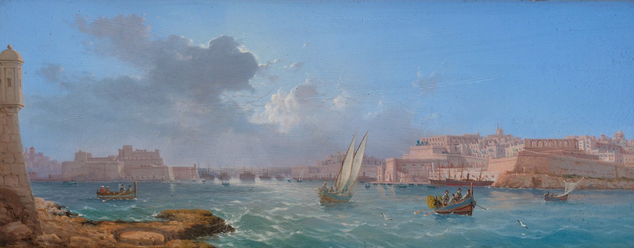 Wielki Port, Valletta autorstwa Luigi Maria Galea
