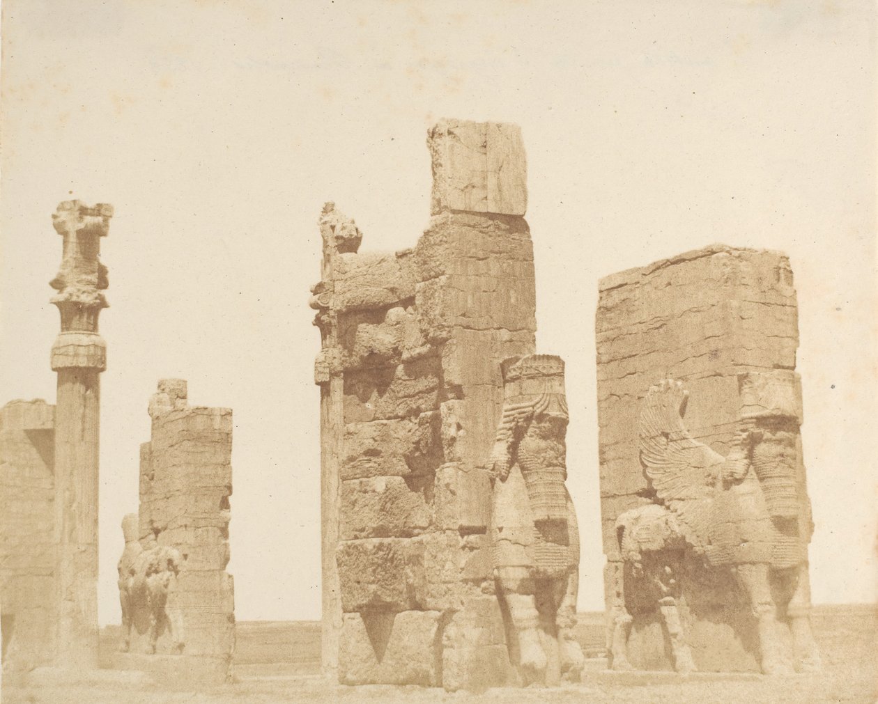 Starożytna brama do Persepolis, 1858. autorstwa Luigi Pesce