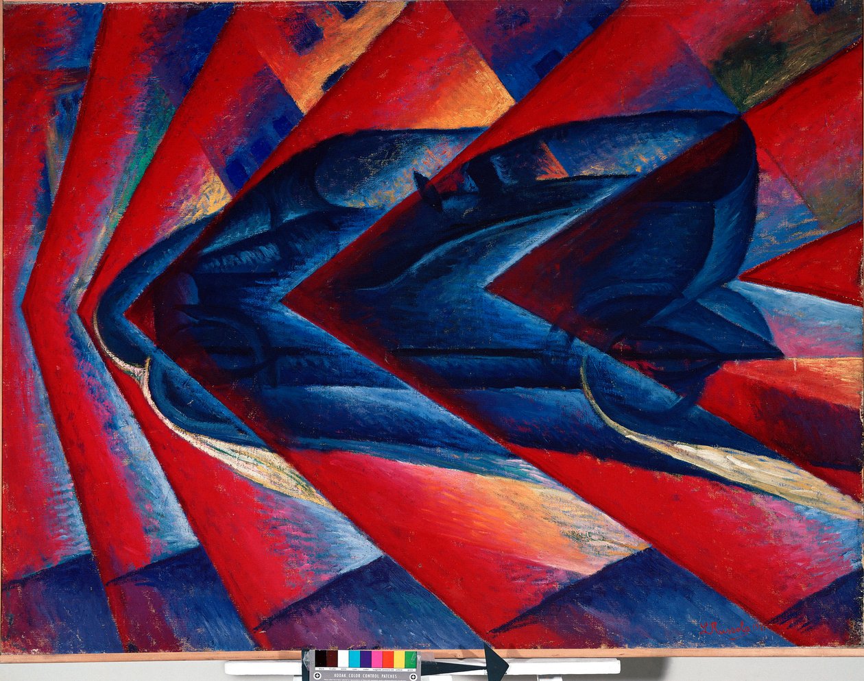 Dynamizm samochodu autorstwa Luigi Russolo