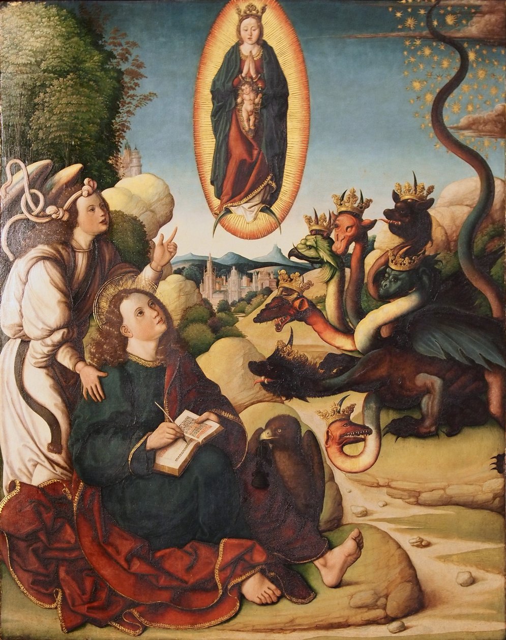 Św. Jan na Patmos autorstwa Luis Fernández García