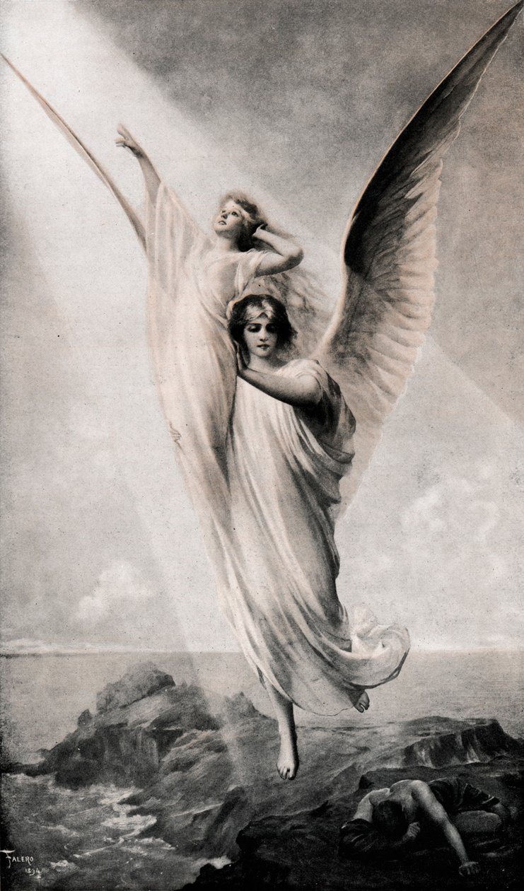 „Dusza ludzka”, 1894, 1911 autorstwa Luis Riccardo Falero