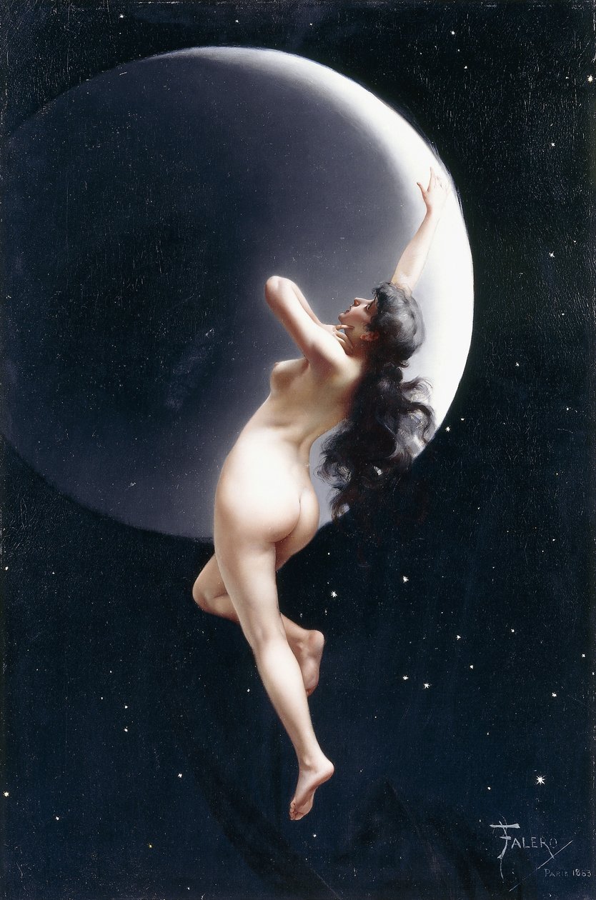 Księżycowa nimfa, 1883 autorstwa Luis Riccardo Falero