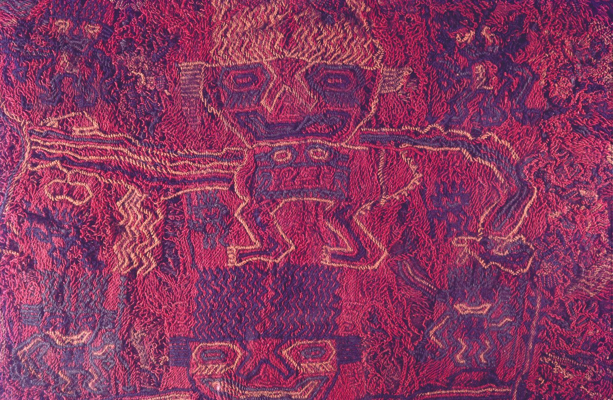 Tekstylia, Kultura Paracas, Peru, 2015. autorstwa Luis Rosendo.