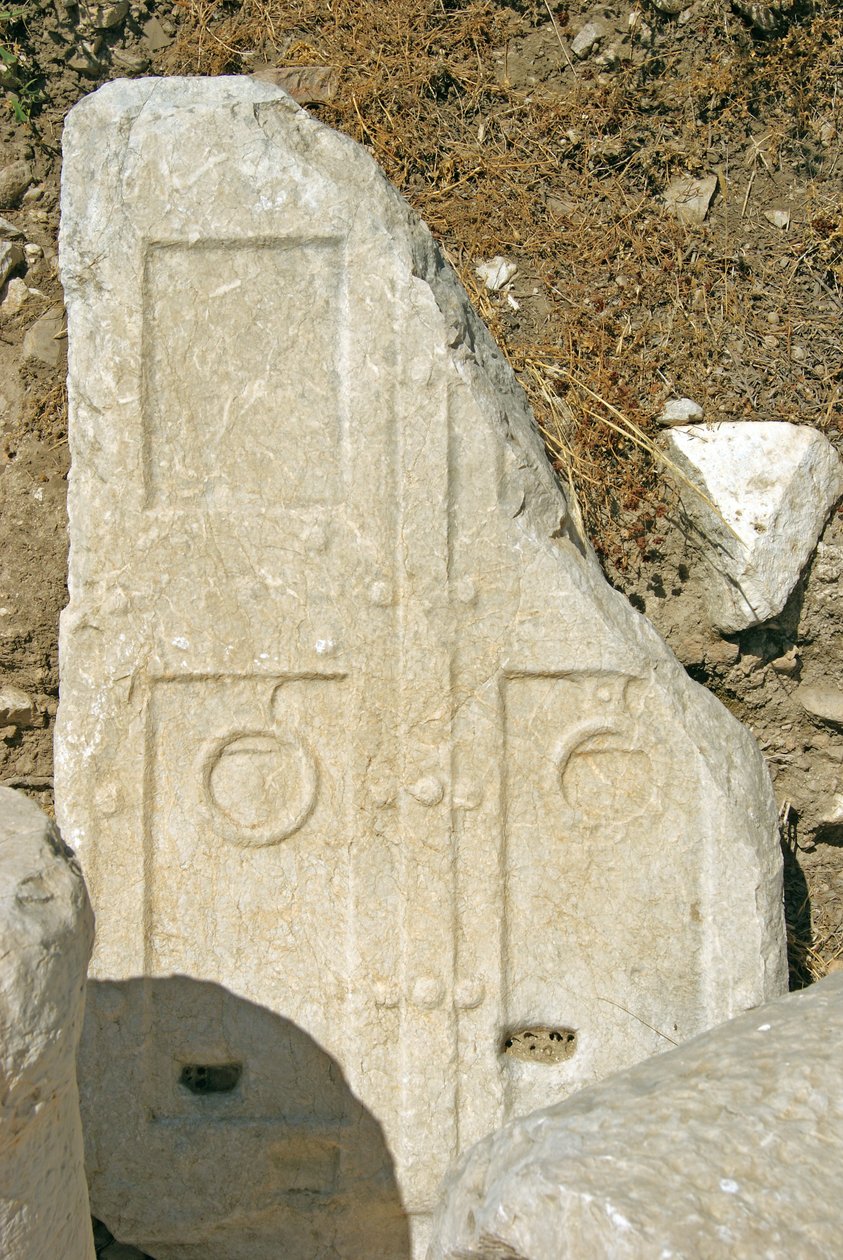 Rzeźbione drzwi, Ksantos, Turcja autorstwa Lycian