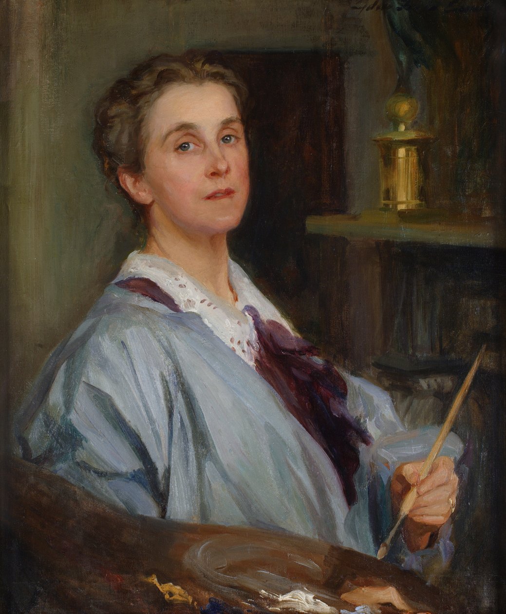 Autoportret (olej na płótnie) autorstwa Lydia Field Emmett