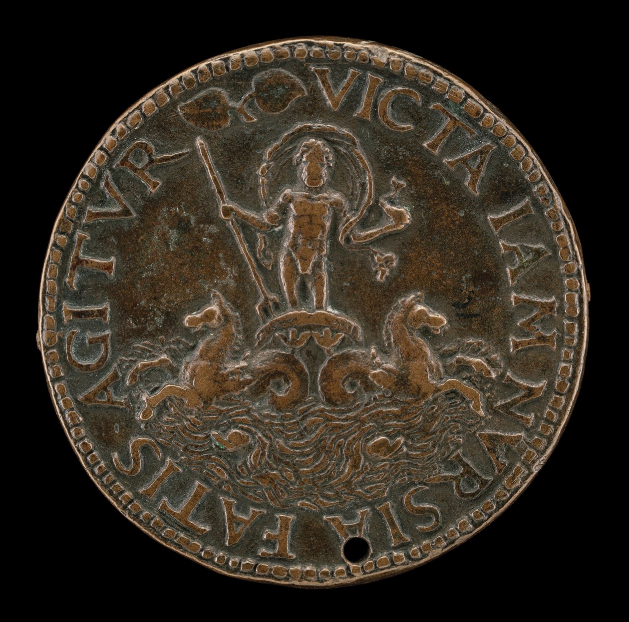 Neptun w morskim samochodzie [rewers]. autorstwa Lysippus Junior