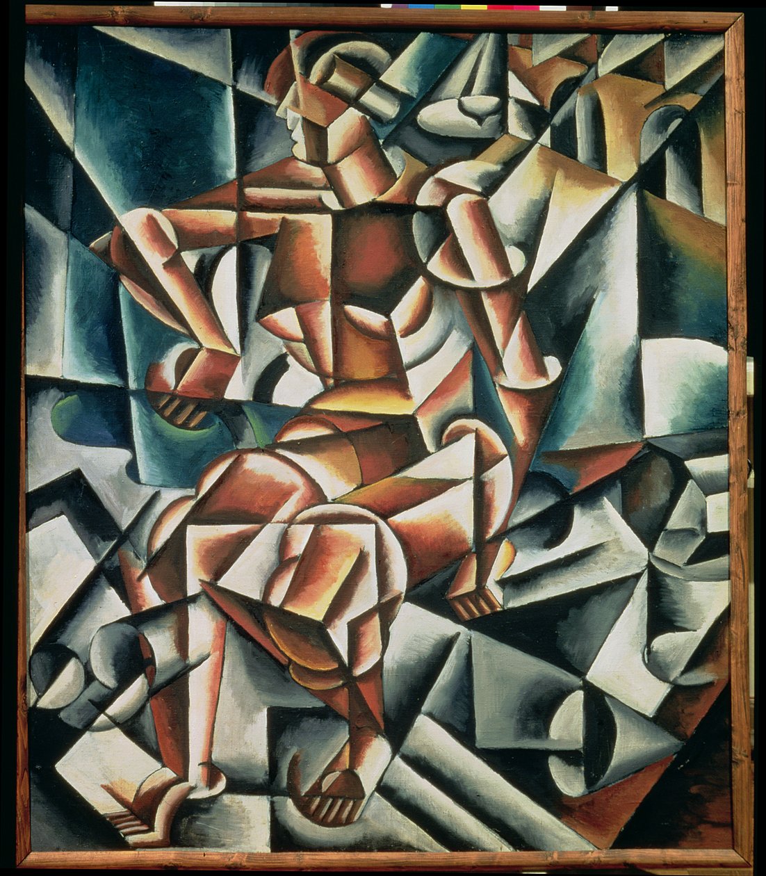 Człowiek + Powietrze + Kosmos, 1915 autorstwa Lyubov Sergeevna Popova