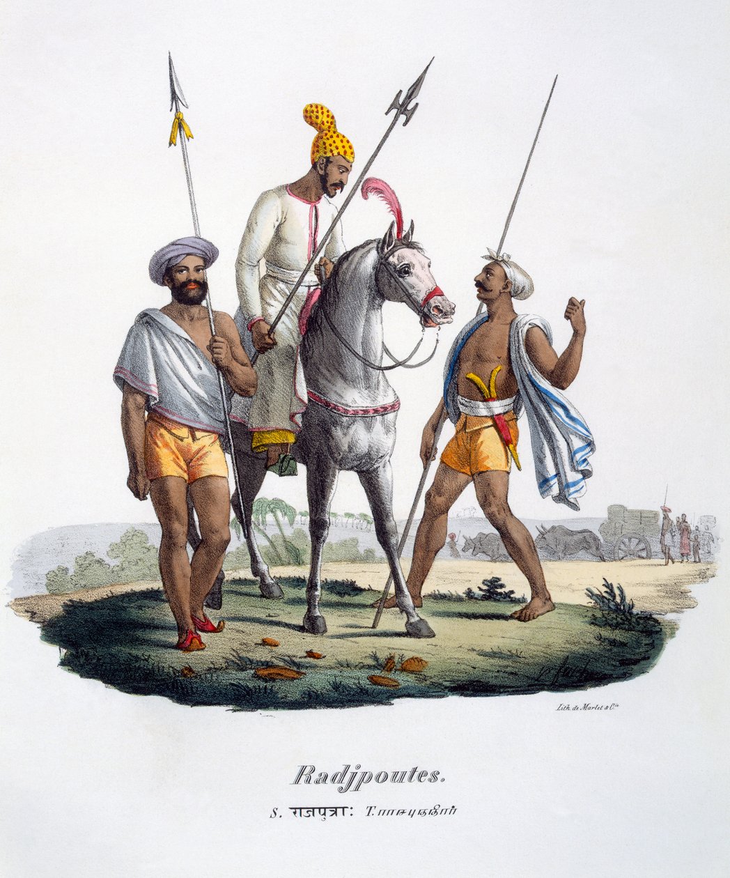 Radżputowie, 1827-35 autorstwa M.E. Burnouf