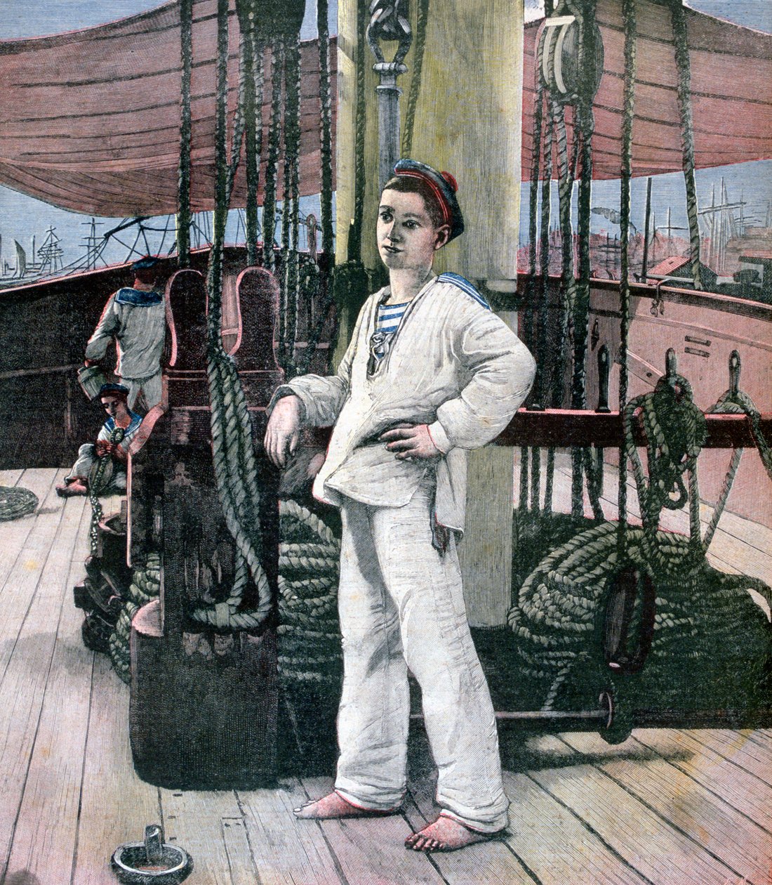 „Chłopiec z kabiny”, 1891 autorstwa M Brun
