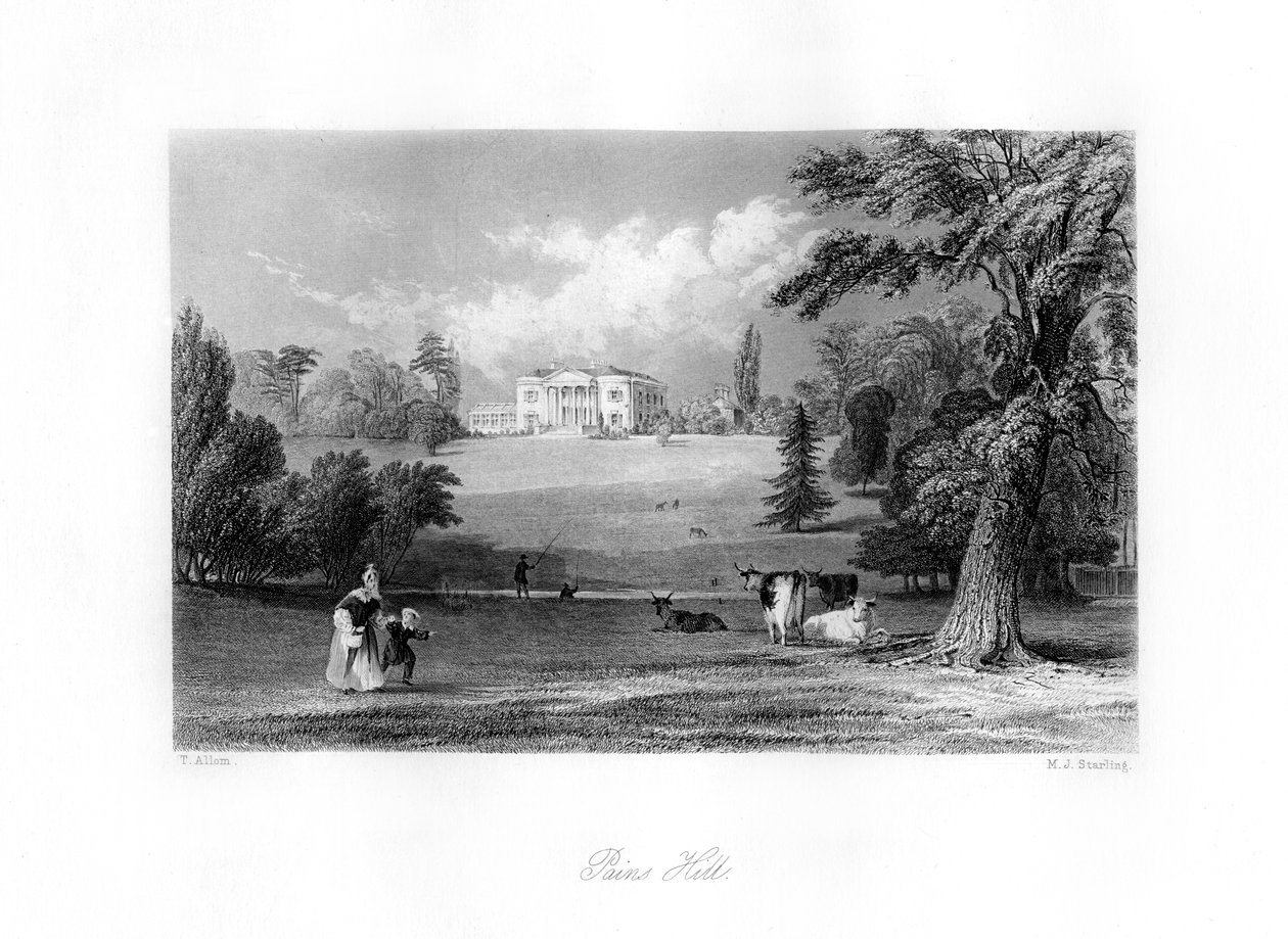 Pains Hill, Surrey, XIX wiek. autorstwa M. J. Starling