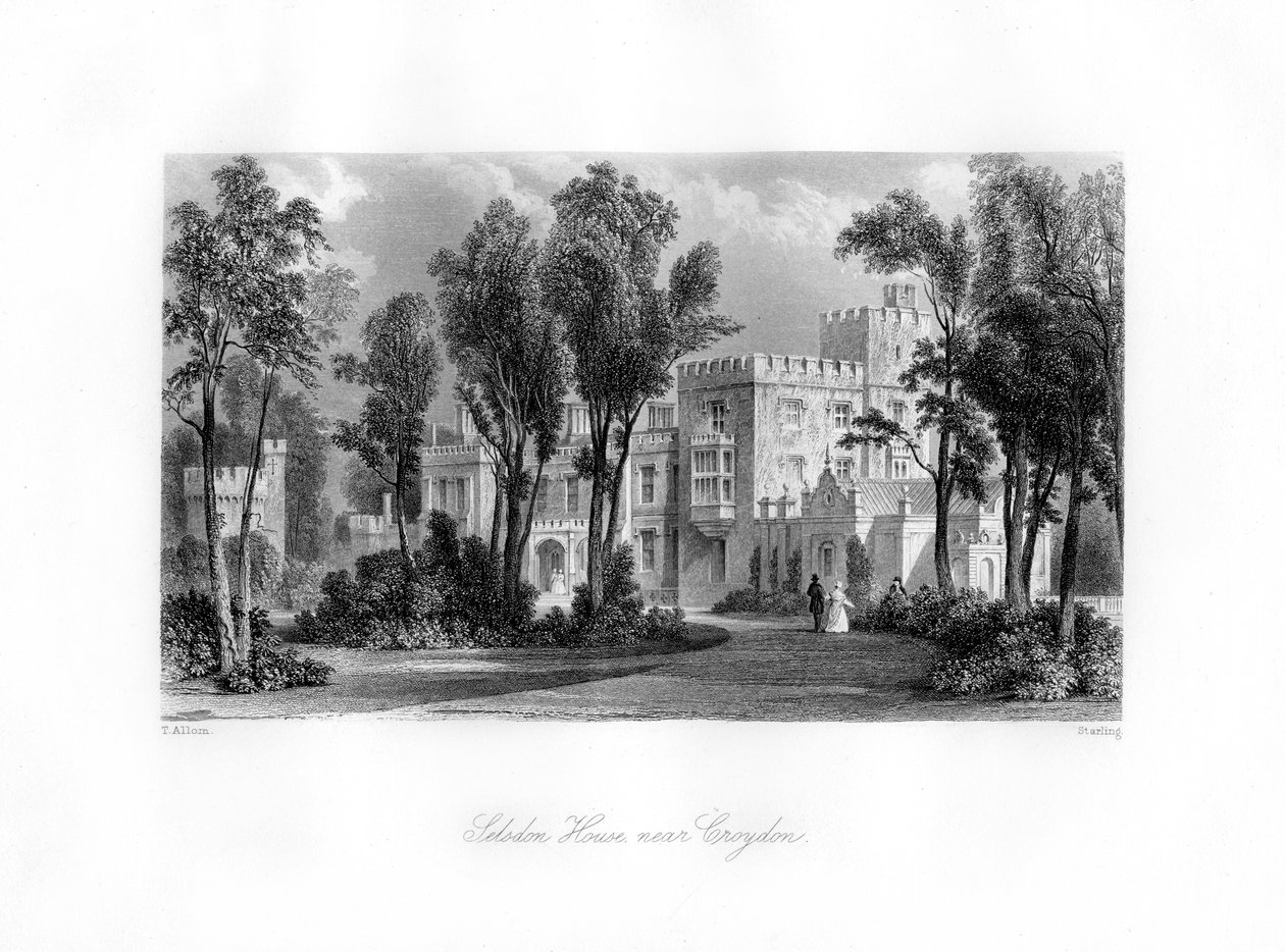 Dom Selsdon w pobliżu Croydon, XIX wiek. autorstwa M. J. Starling