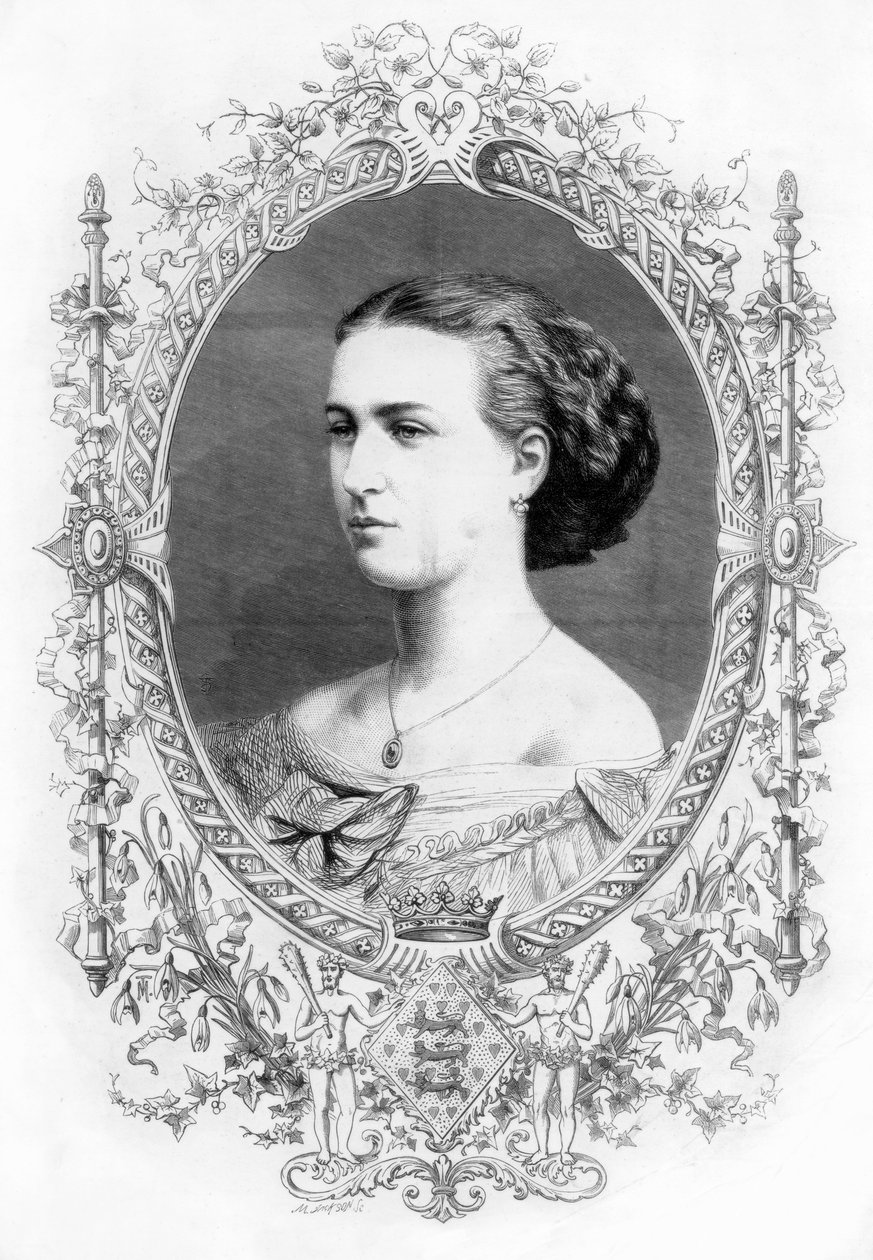 Księżniczka Aleksandra 1844-1925, 1862. autorstwa M. Jackson