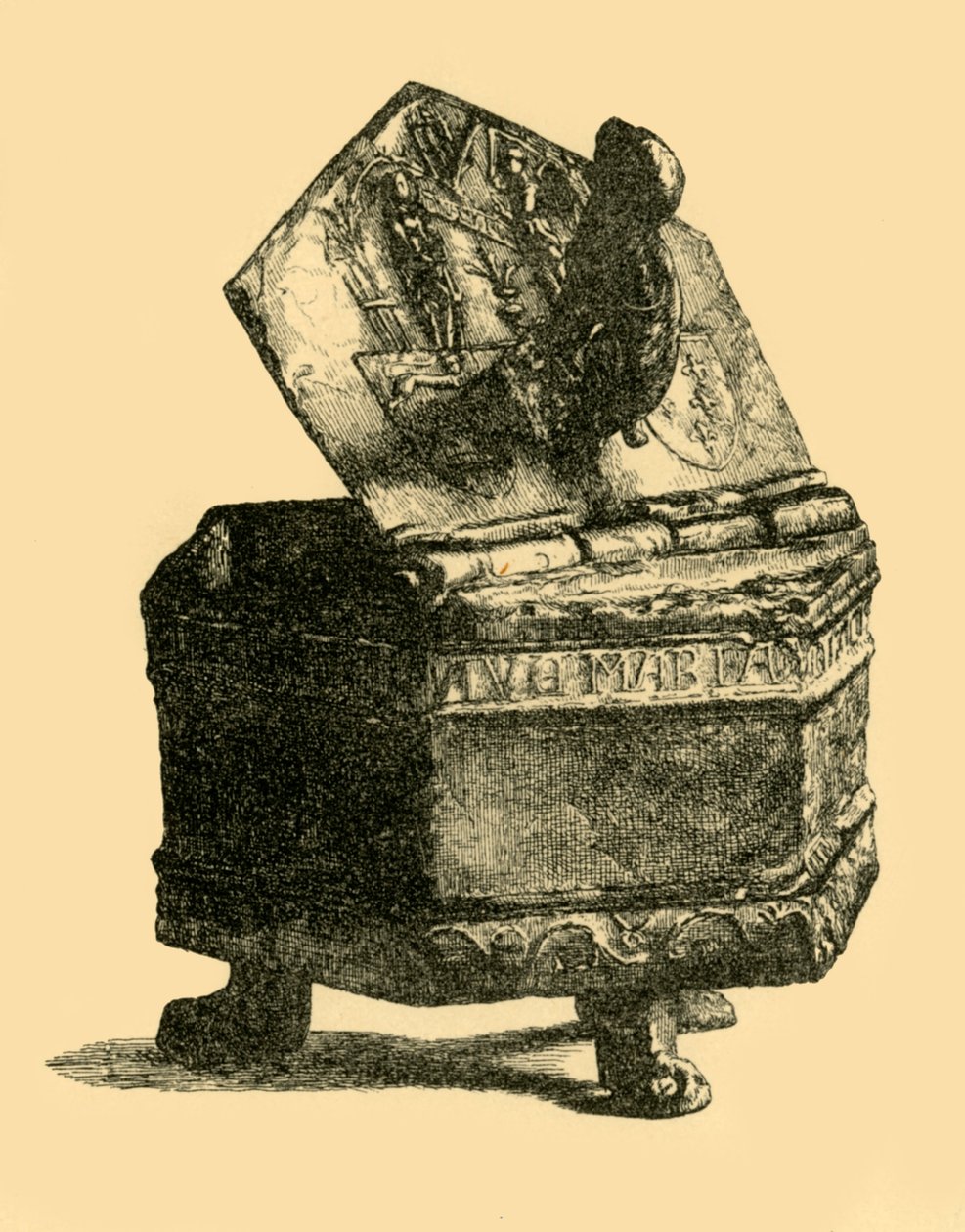 Kontener cynowy, c1300, 1881. autorstwa M Sullivan
