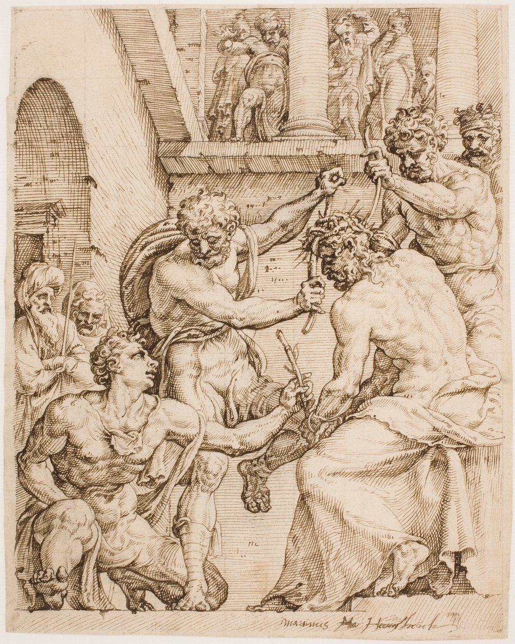 Korona cierniowa autorstwa Maarten van Heemskerck