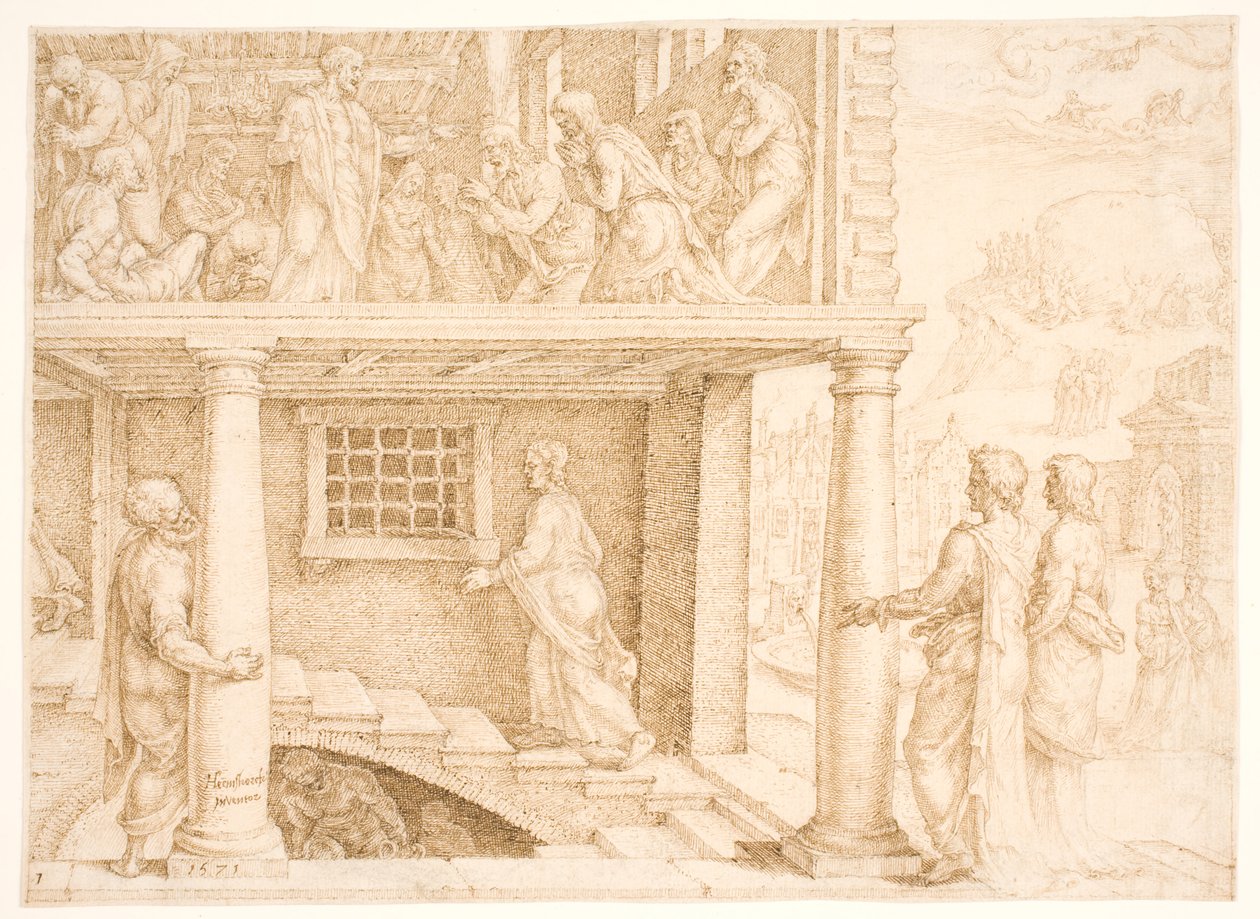 Wezwanie Mateusza autorstwa Maarten van Heemskerck