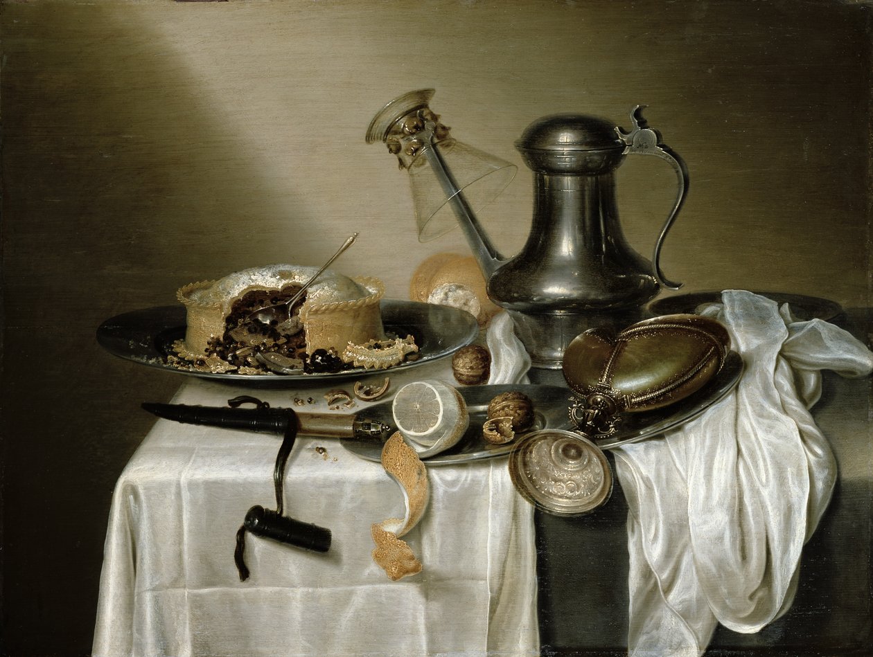 Ciasto truflowe, 1644 autorstwa Maerten Boelema de Stomme