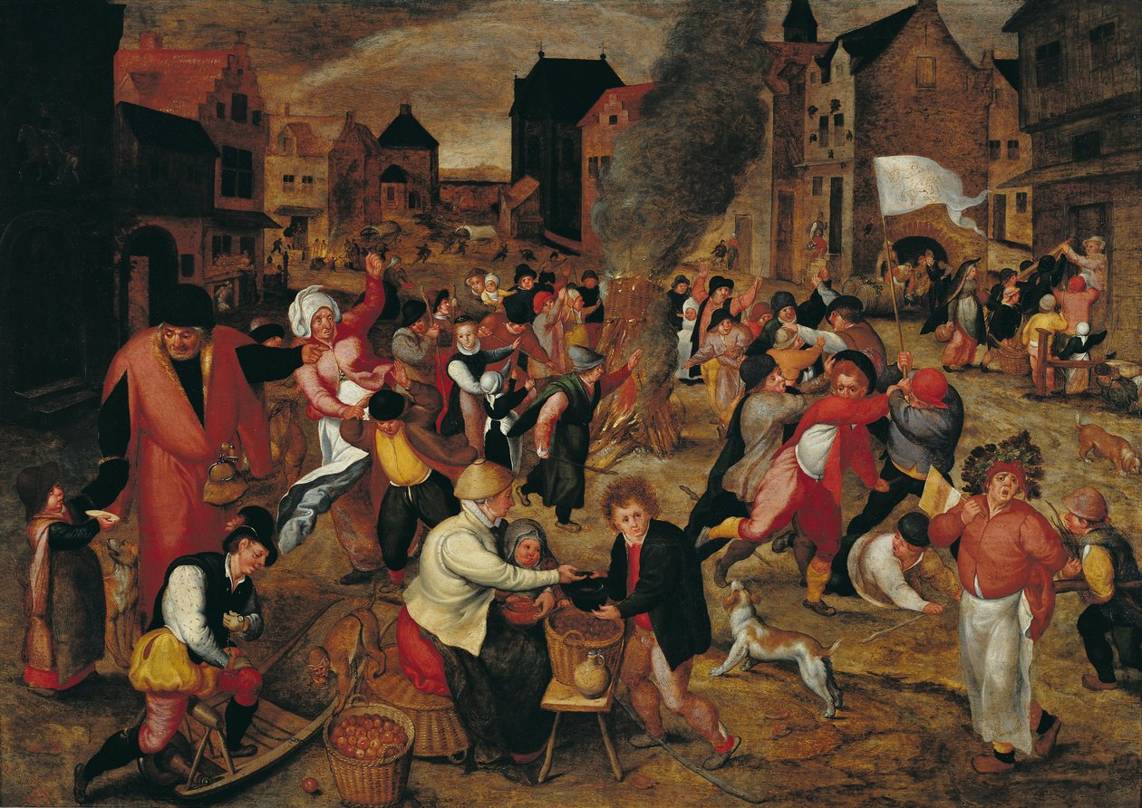 Ognie św. Marcina autorstwa Maerten van Cleve