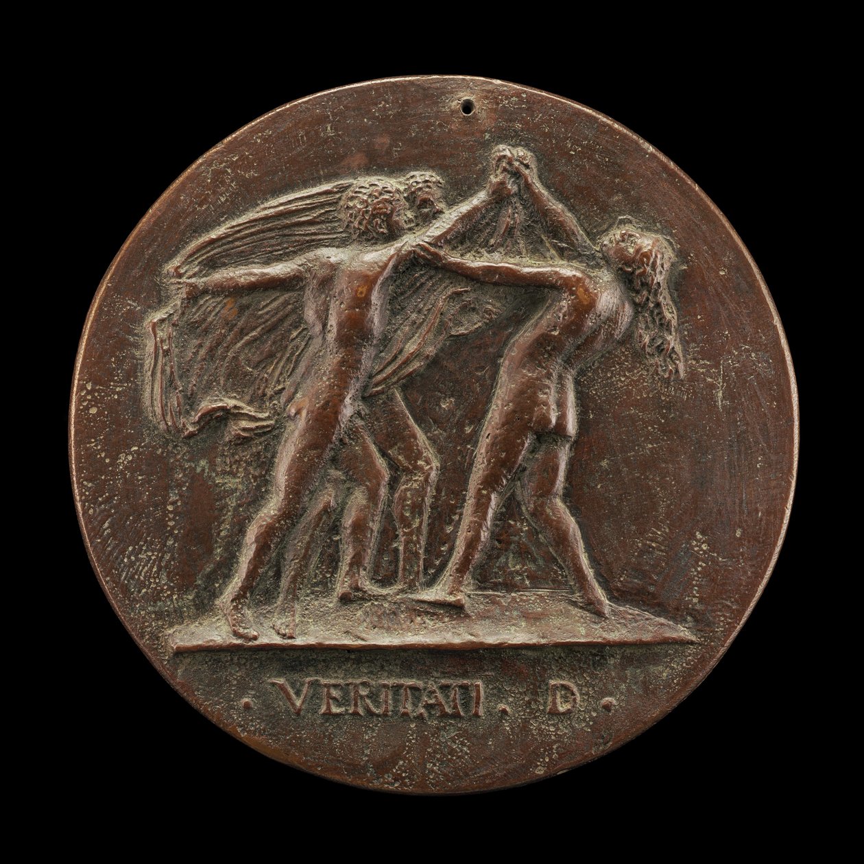 Prawda ujawniona przez dwóch mężczyzn [rewers], 1520s. autorstwa Maffeo Olivieri
