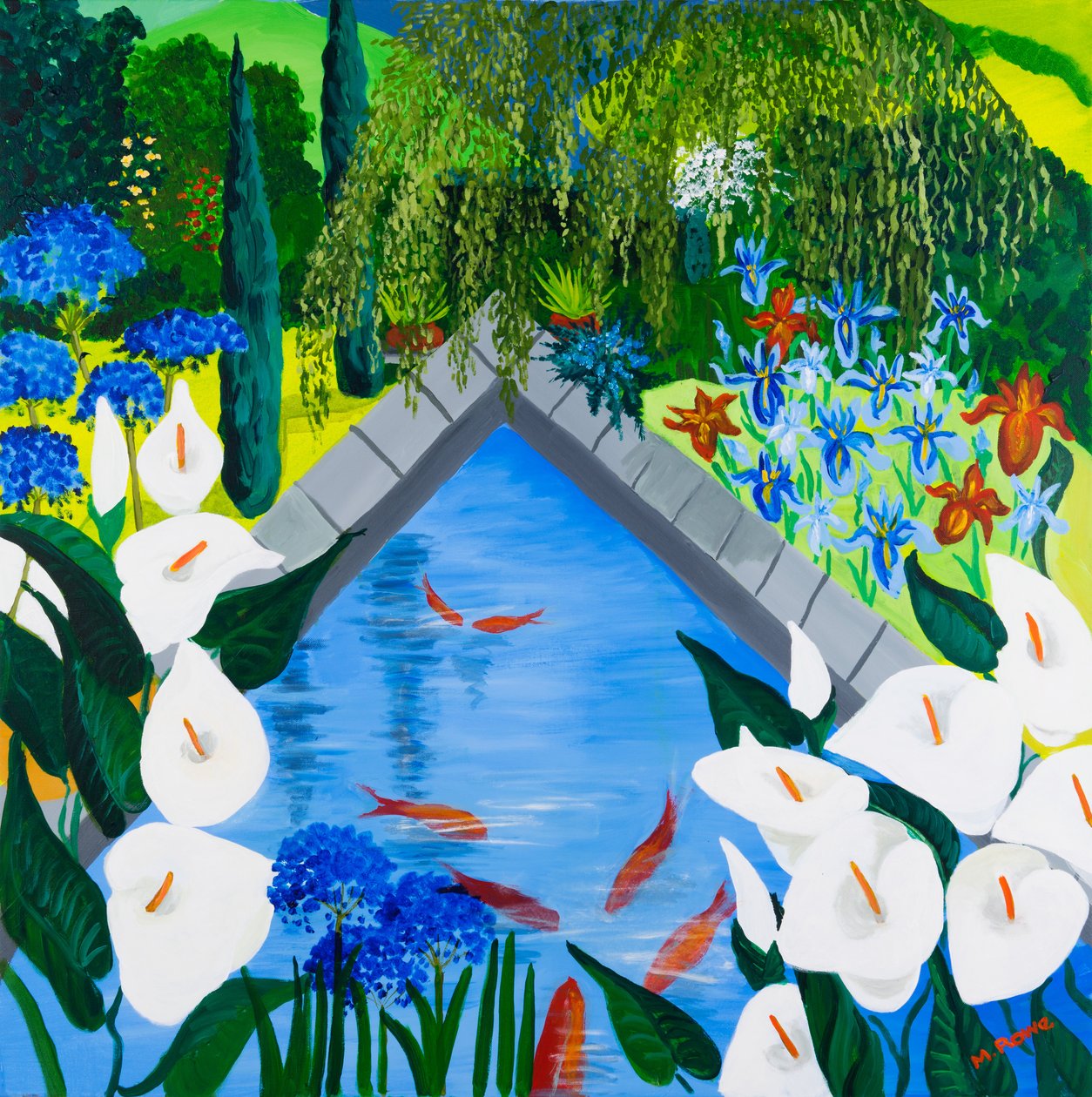 Arum nad stawem, 2013 autorstwa Maggie Rowe