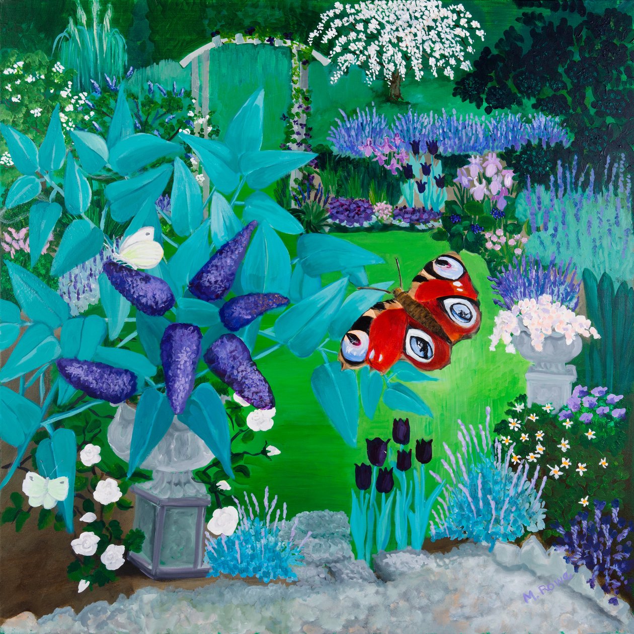Fioletowy ogród, 2013 autorstwa Maggie Rowe