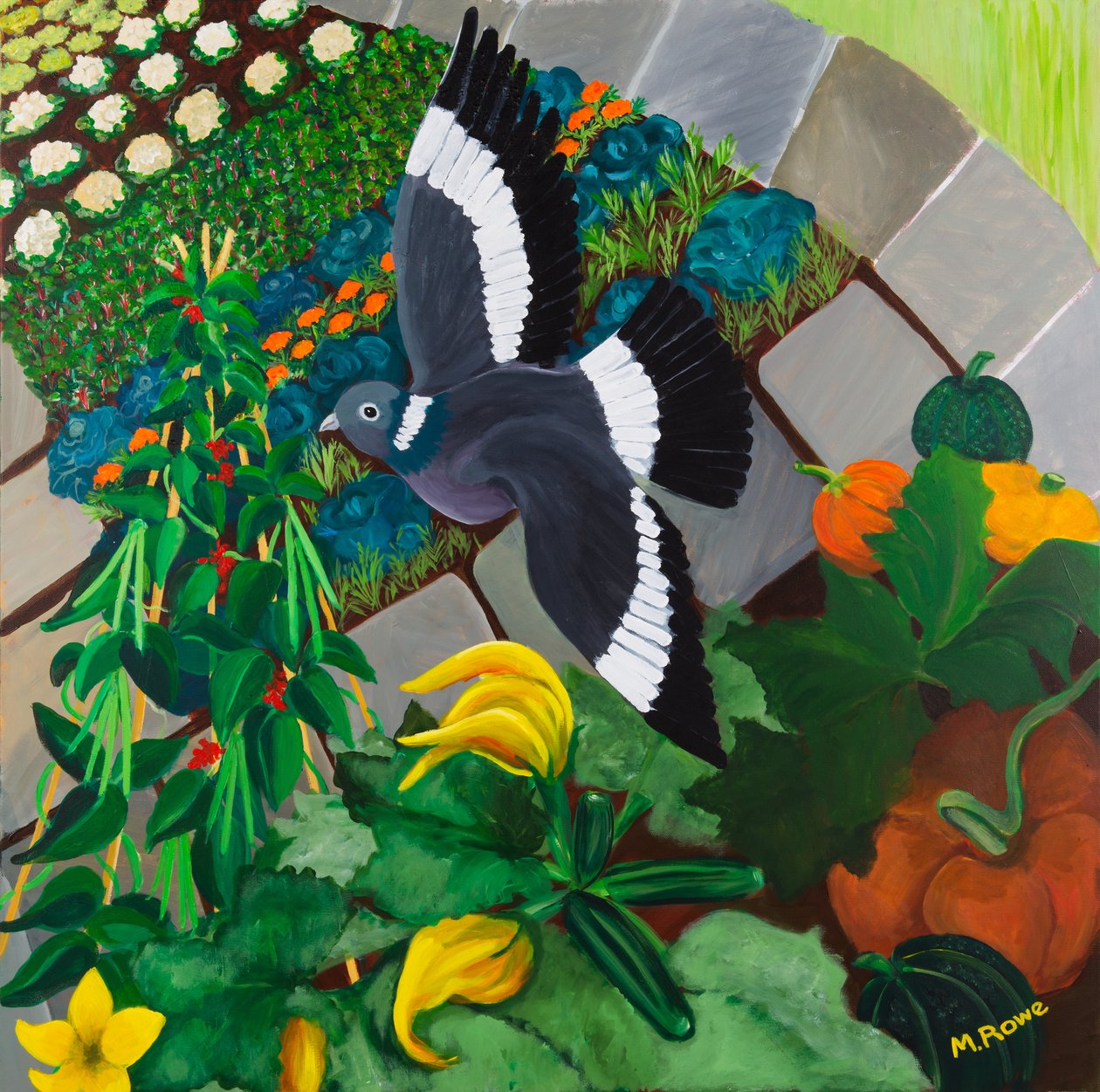 Ogród warzywny, 2013 autorstwa Maggie Rowe