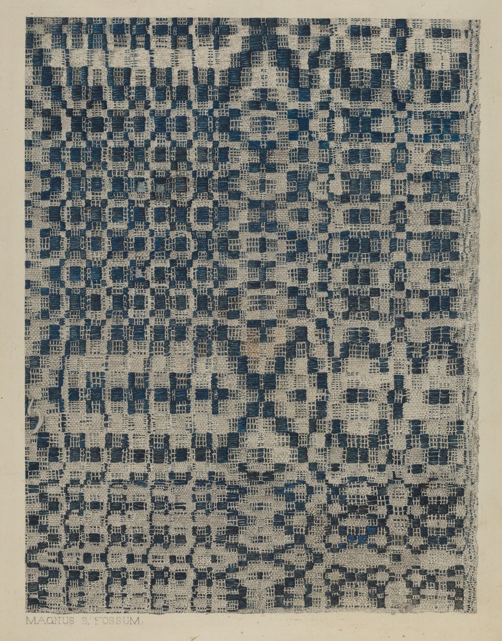 narzuta, ok. 1938. autorstwa Magnus S. Fossum