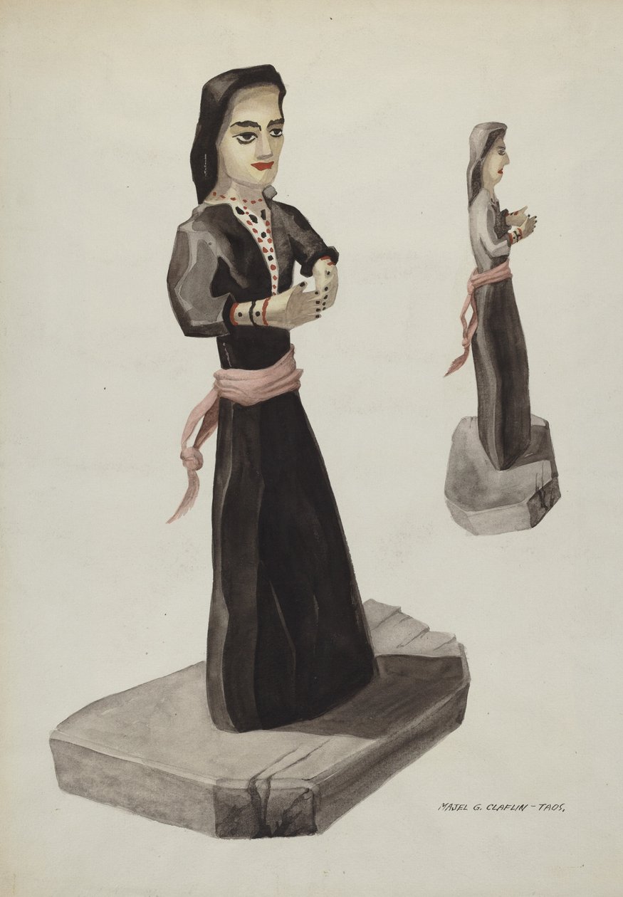 Bulto, Santa Rita, c. 1937. autorstwa Majel G. Claflin