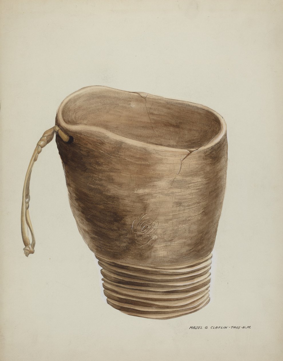 Czcionka na wodę święconą, 1935-1942. autorstwa Majel G. Claflin