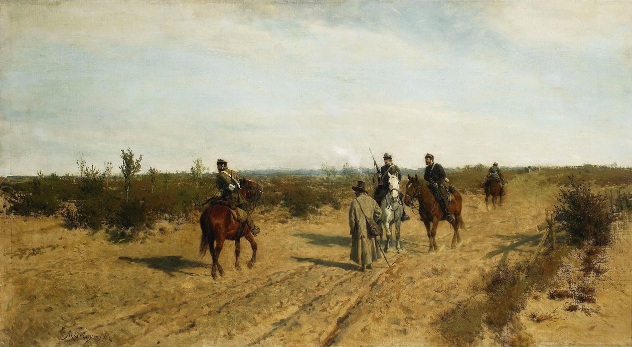 Patrol powstańczy autorstwa Maksymilian Gierymski