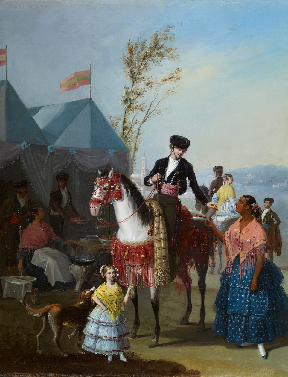 The Fritter Stall autorstwa Manuel Cabral y Aguado Bejarano