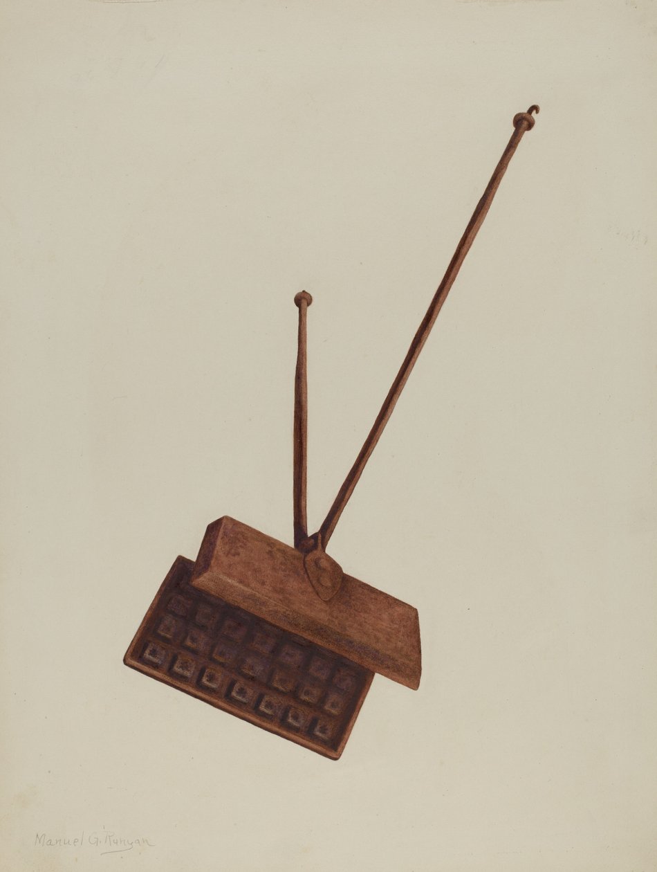 Gofrownica kominkowa, ca. 1939. autorstwa Manuel G. Runyan