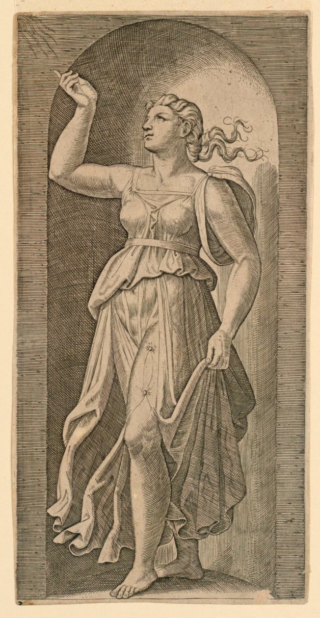 Alegoryczna figura wiary autorstwa Marc Antonio Raimondi