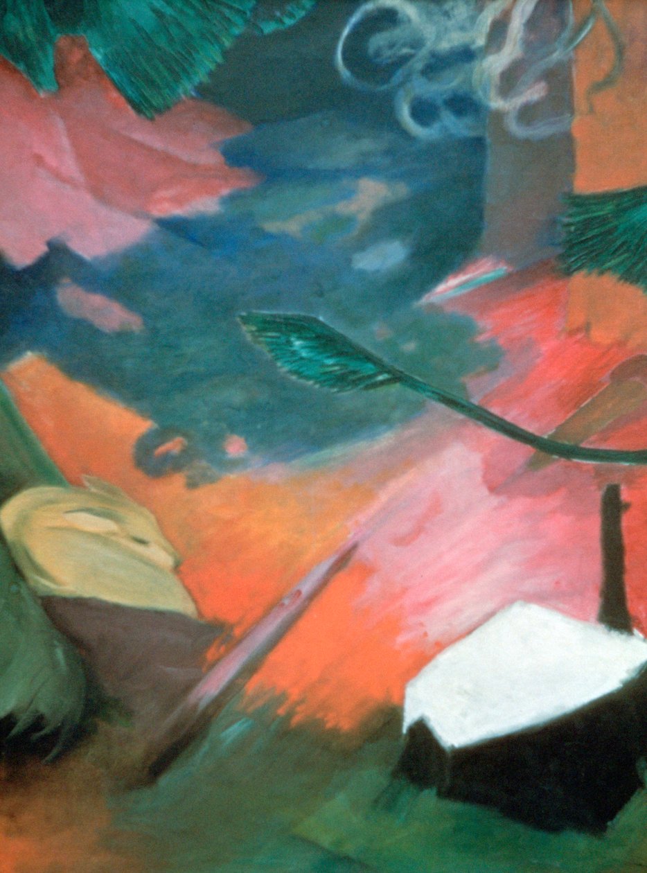 „Jeleń w lesie I”, 1912 autorstwa Franz Marc