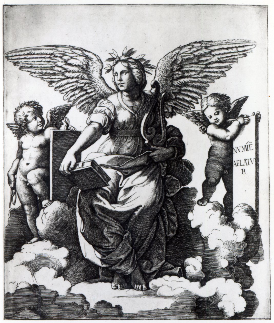 Poezja, ok.1515 autorstwa Marcantonio Raimondi