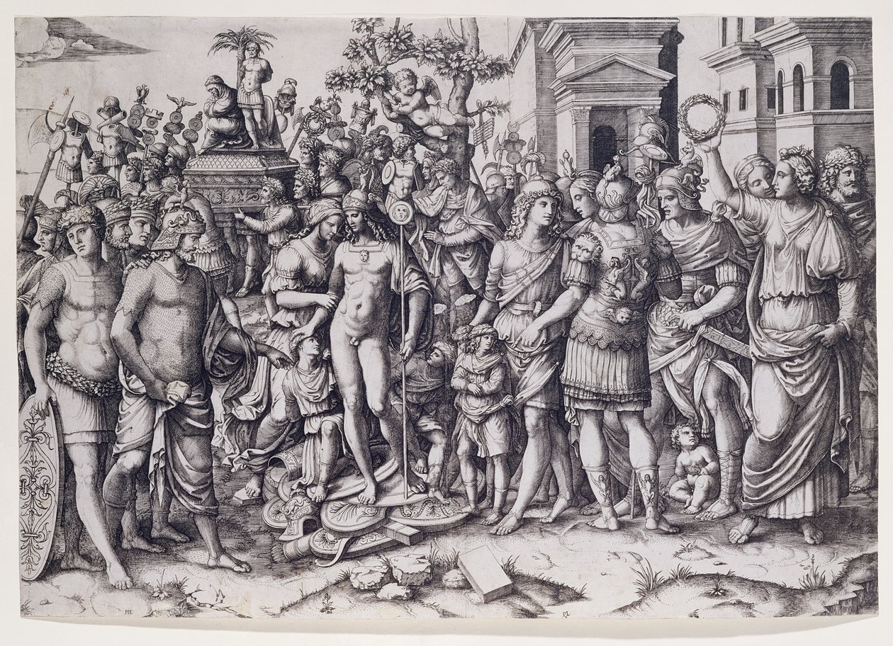 Triumf (grawerunek) autorstwa Marcantonio Raimondi