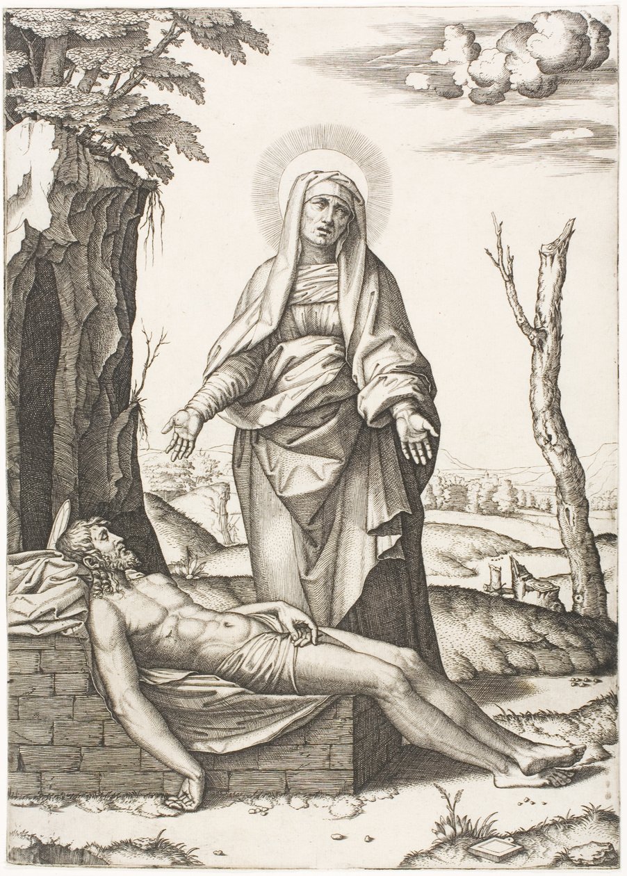 Pieta autorstwa Marcantonio Raimondi