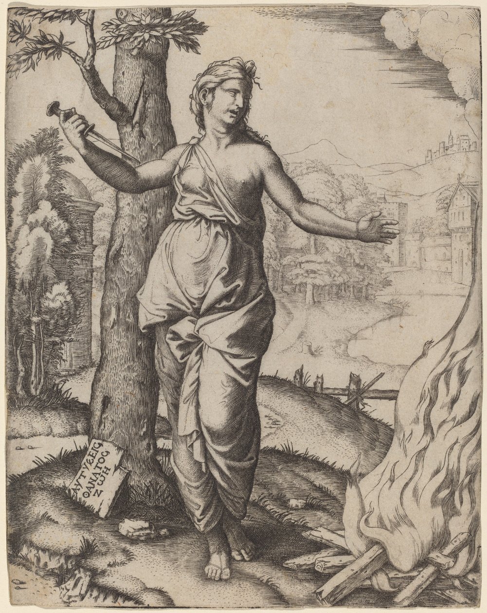 Dydo autorstwa Marcantonio Raimondi after Raphael